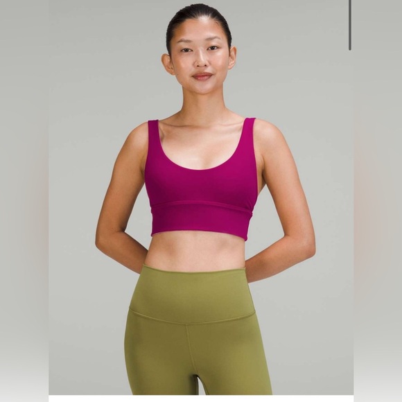 NWT Lululemon Align Reversible Bra *Light Support, A/B Cup - Size 8 - Magenta - Picture 1 of 3
